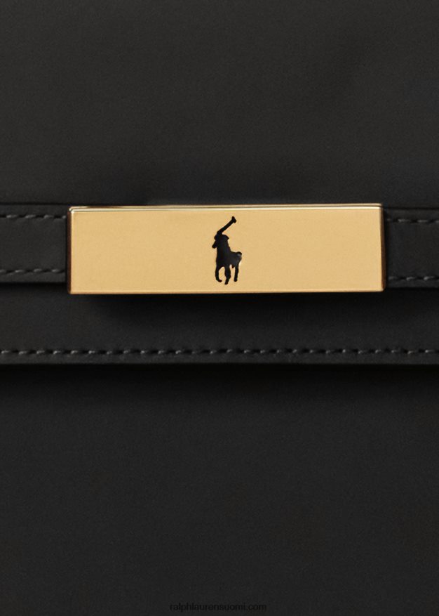 Ralph Lauren naiset polo id nahkainen laukku 0Z24ZR5187 musta
