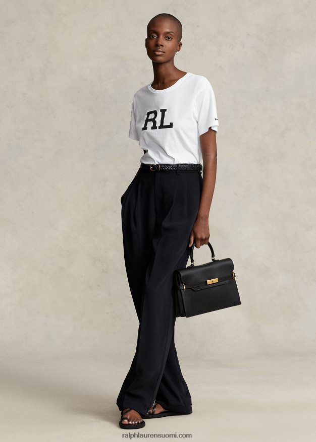 Ralph Lauren naiset polo id nahkainen laukku 0Z24ZR5187 musta