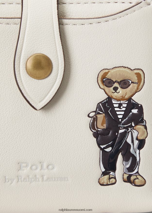 Ralph Lauren naiset Polo bear kompakti lompakko 0Z24ZR9733 kerma