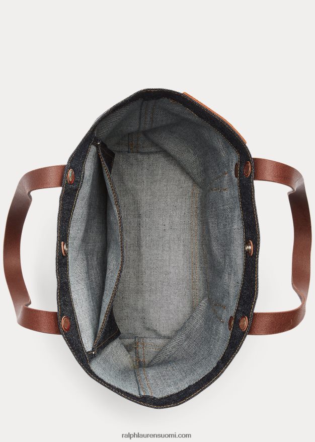 Ralph Lauren naiset denim-laukku 0Z24ZR5151 indigo