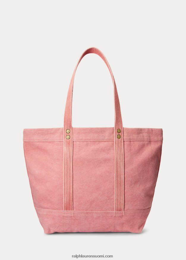 Ralph Lauren naiset kankainen keskikokoinen kantolaukku 0Z24ZR5239 punainen