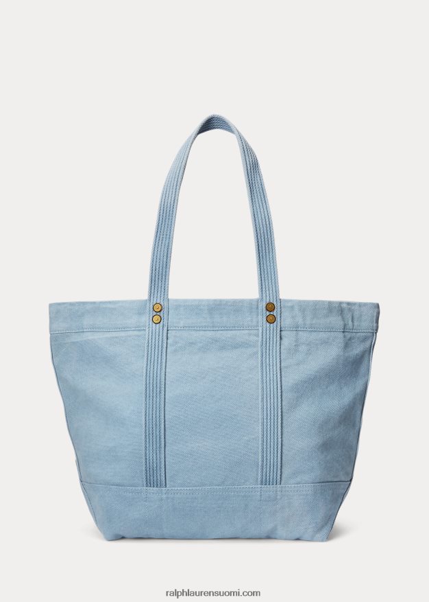 Ralph Lauren naiset kankainen keskikokoinen kantolaukku 0Z24ZR5240 indigo