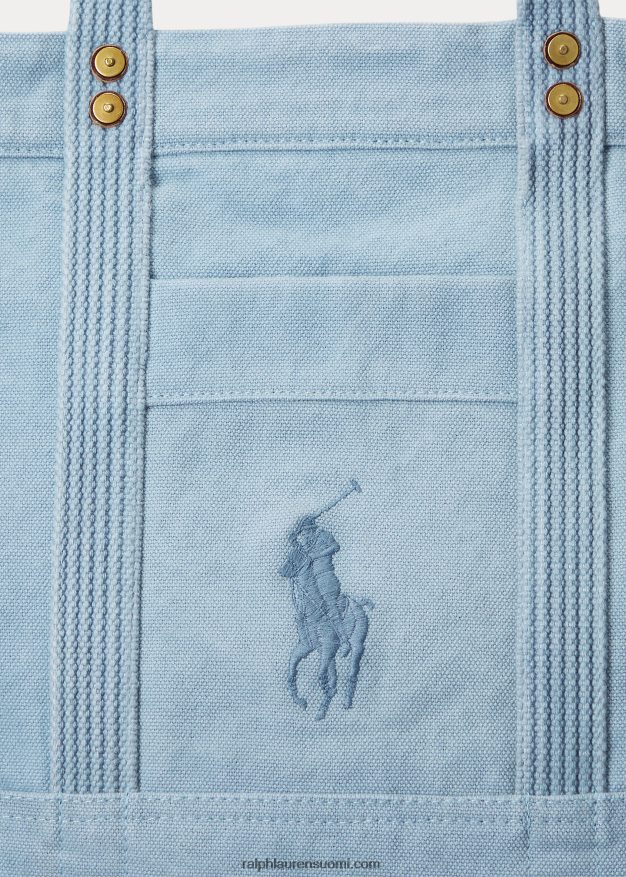 Ralph Lauren naiset kankainen keskikokoinen kantolaukku 0Z24ZR5240 indigo