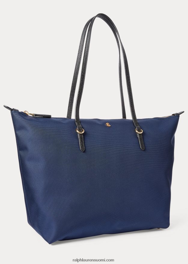 Ralph Lauren naiset keskikokoinen nylon-keaton-laukku 0Z24ZR5428 laivasto