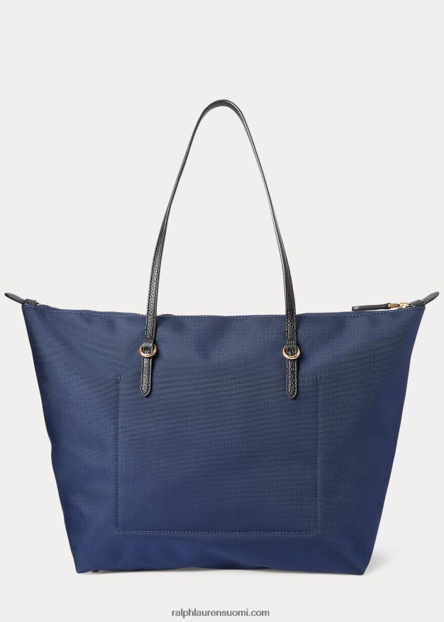 Ralph Lauren naiset keskikokoinen nylon-keaton-laukku 0Z24ZR5428 laivasto
