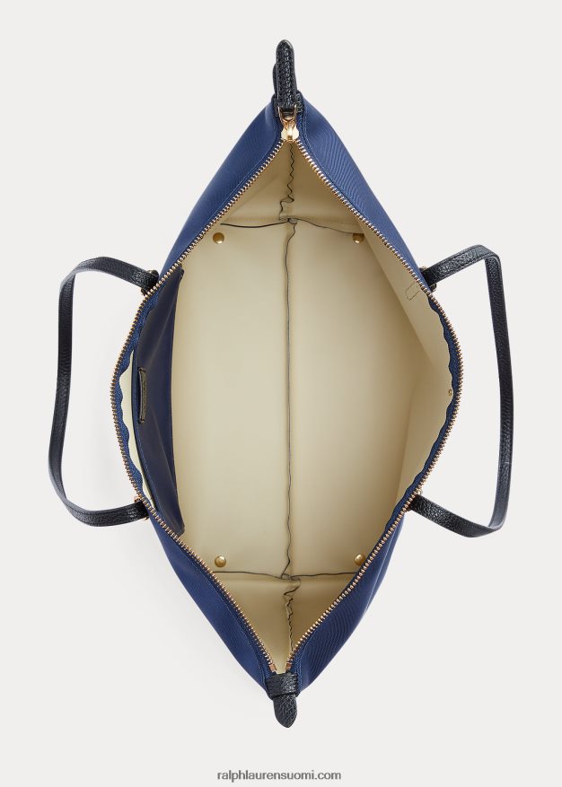 Ralph Lauren naiset keskikokoinen nylon-keaton-laukku 0Z24ZR5428 laivasto