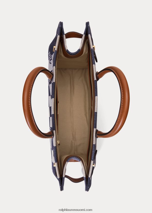 Ralph Lauren naiset logoprintillä kankaalle iso devyn-laukku 0Z24ZR5427