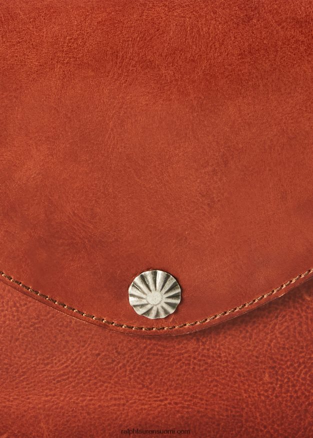 Ralph Lauren naiset napsautettu nahkalaukku 0Z24ZR5153 tumman ruskea