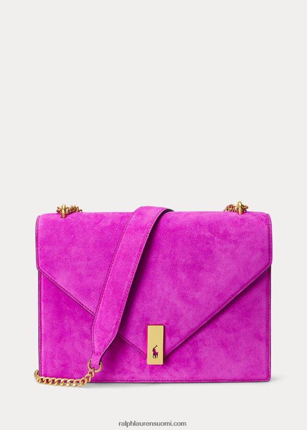 Ralph Lauren naiset polo id mokkanahkainen kirjekuorilaukku 0Z24ZR5437