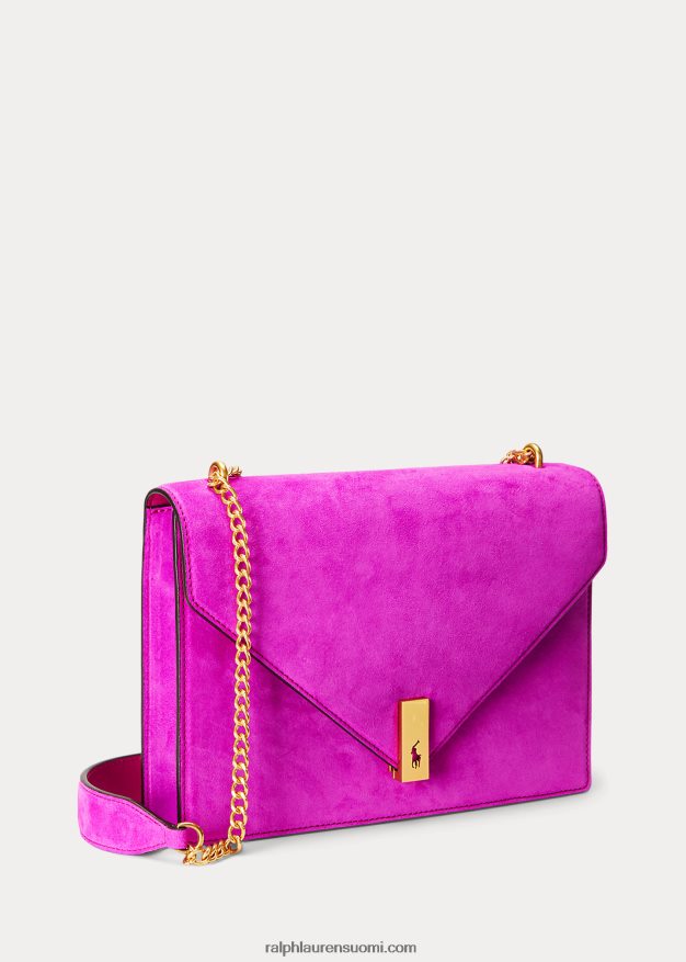 Ralph Lauren naiset polo id mokkanahkainen kirjekuorilaukku 0Z24ZR5437