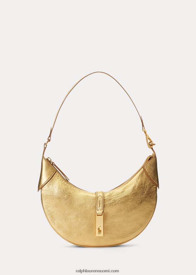 Ralph Lauren naiset Polo id metallinen mini olkalaukku 0Z24ZR5136 kulta