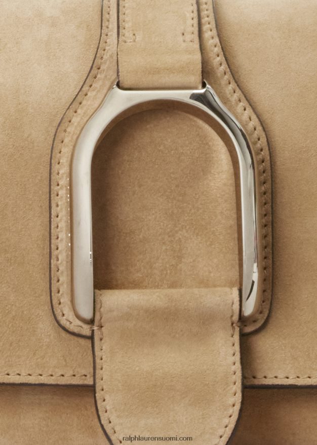 Ralph Lauren naiset calf-mohka welington-olkalaukku 0Z24ZR5272 vaalea hunaja