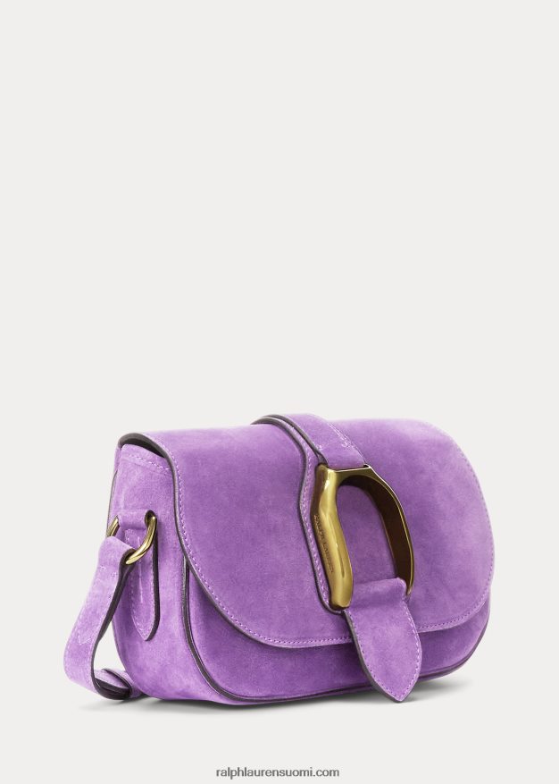 Ralph Lauren naiset calf-mohka welington-olkalaukku 0Z24ZR5281 liila