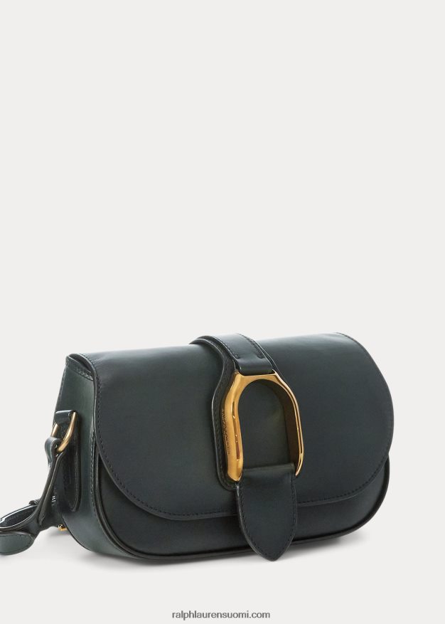 Ralph Lauren naiset kiillotettu welington-olkalaukku 0Z24ZR5284 kilpa-vihreä