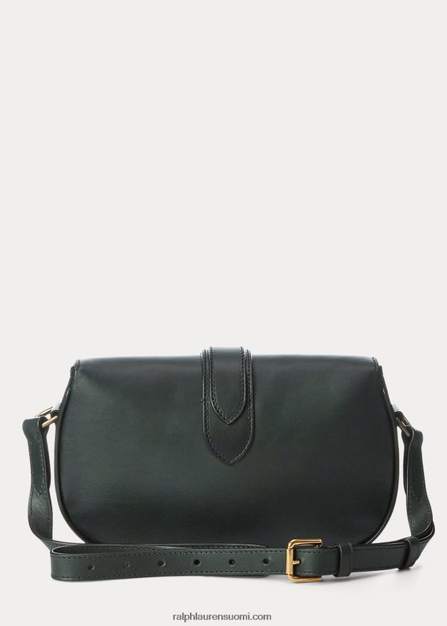 Ralph Lauren naiset kiillotettu welington-olkalaukku 0Z24ZR5284 kilpa-vihreä