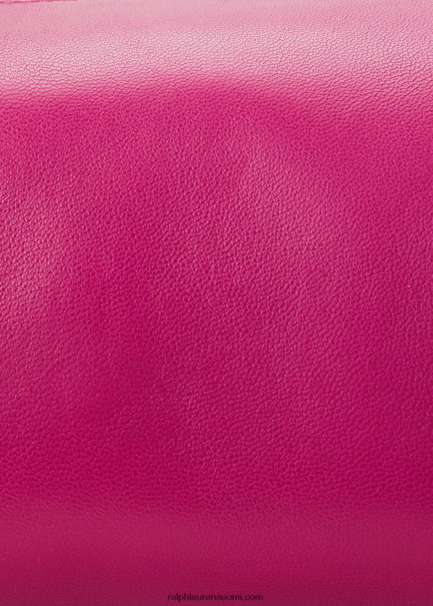 Ralph Lauren naiset nappanahkainen pieni emelia olkalaukku 0Z24ZR5434 fuschia marja