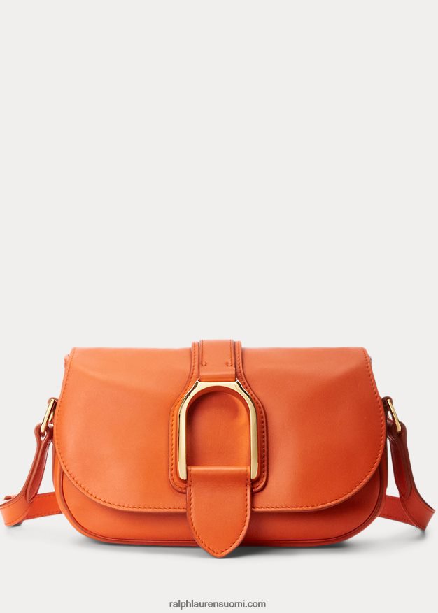 Ralph Lauren naiset vasikanahkainen welington-olkalaukku 0Z24ZR5276 klementiini