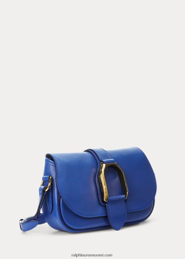 Ralph Lauren naiset vasikanahkainen welington-olkalaukku 0Z24ZR5277 keskisininen