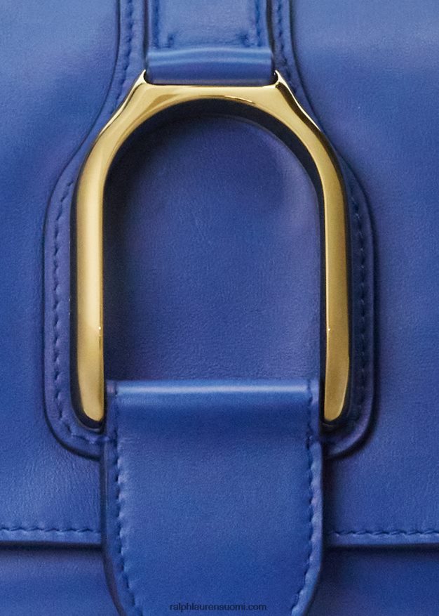 Ralph Lauren naiset vasikanahkainen welington-olkalaukku 0Z24ZR5277 keskisininen