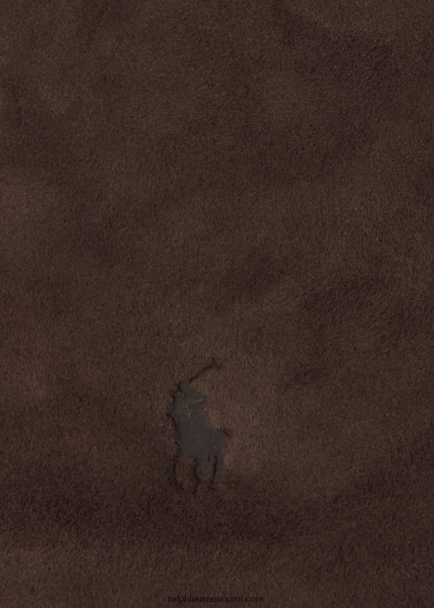 Ralph Lauren naiset mokkanahkainen ponipussi 0Z24ZR5232 tupakka