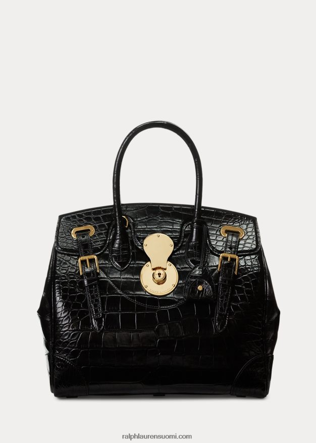 Ralph Lauren naiset alligaattori ricky 33 0Z24ZR5321 musta