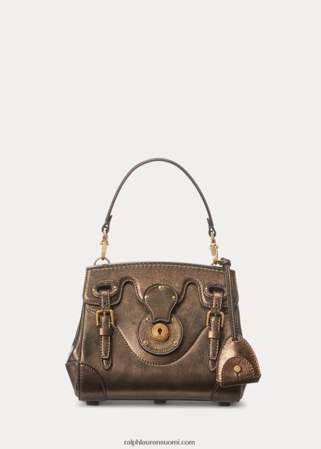 Ralph Lauren naiset metallinen vasikannahka pehmeä ricky 18 0Z24ZR5253 pronssi