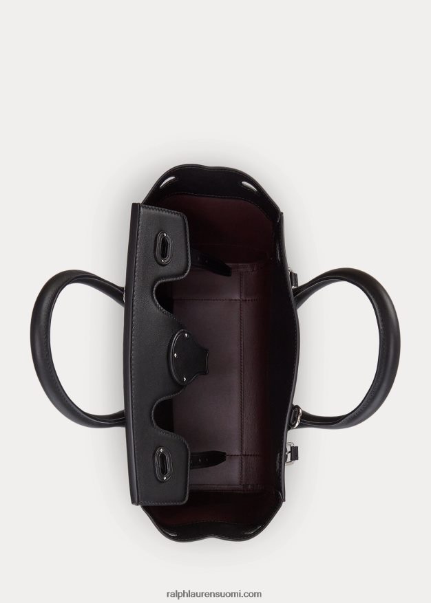 Ralph Lauren naiset nappanahka pehmeä ricky 27 0Z24ZR5323 musta