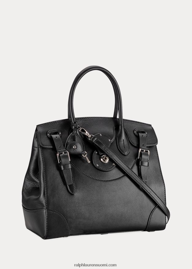 Ralph Lauren naiset nappanahka pehmeä ricky 33 0Z24ZR5313 musta