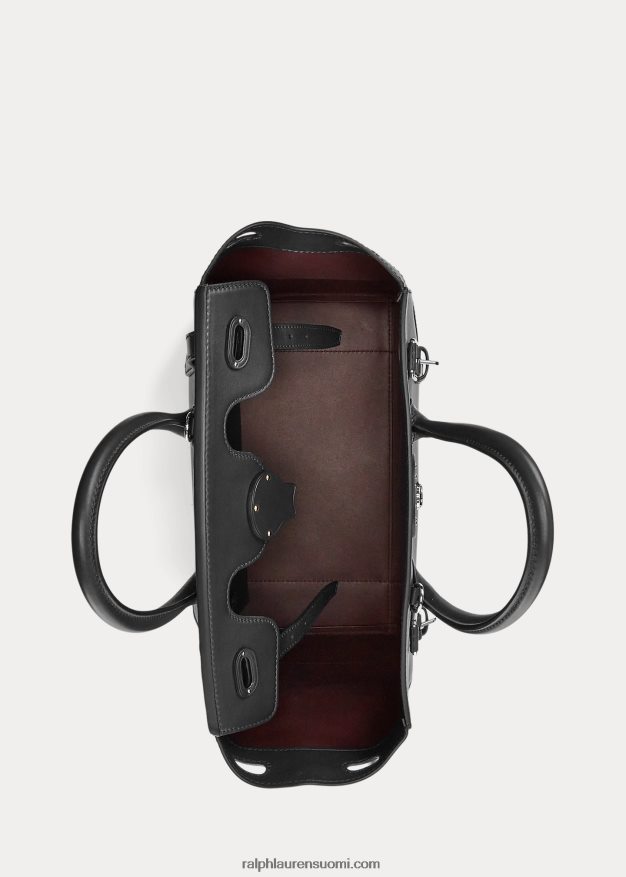 Ralph Lauren naiset nappanahka pehmeä ricky 33 0Z24ZR5313 musta