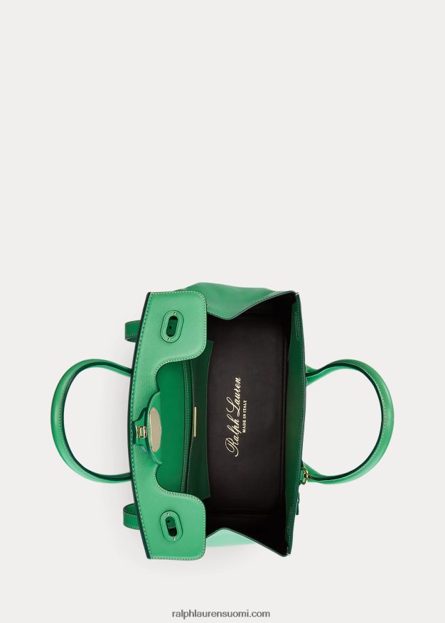 Ralph Lauren naiset vasikannahka pehmeä ricky 33 0Z24ZR5307 viherminttu