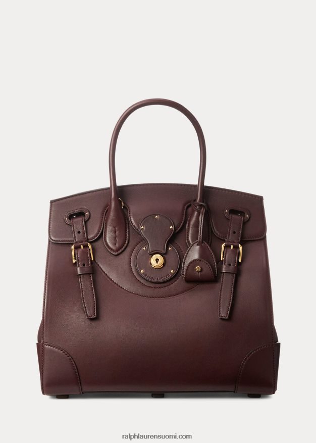 Ralph Lauren naiset vasikannahka pehmeä ricky 33 0Z24ZR5309 bordeaux