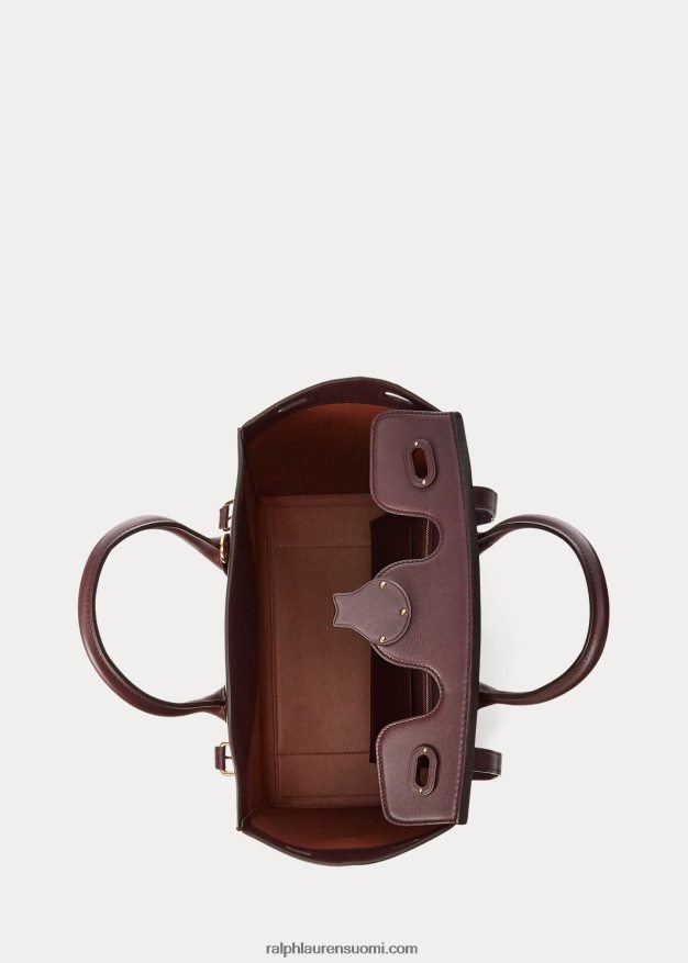 Ralph Lauren naiset vasikannahka pehmeä ricky 33 0Z24ZR5309 bordeaux