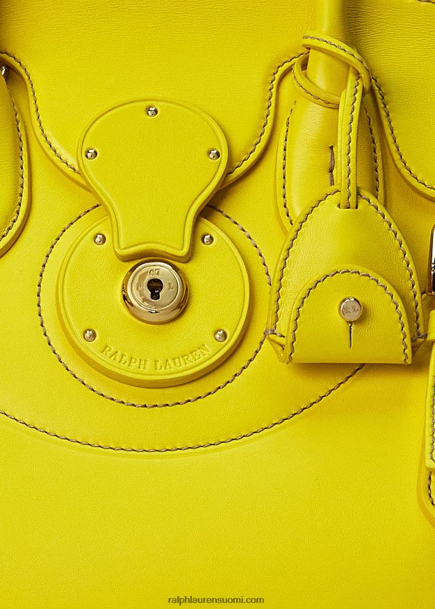 Ralph Lauren naiset vasikannahka pehmeä ricky 33 0Z24ZR5310 kanarian keltainen