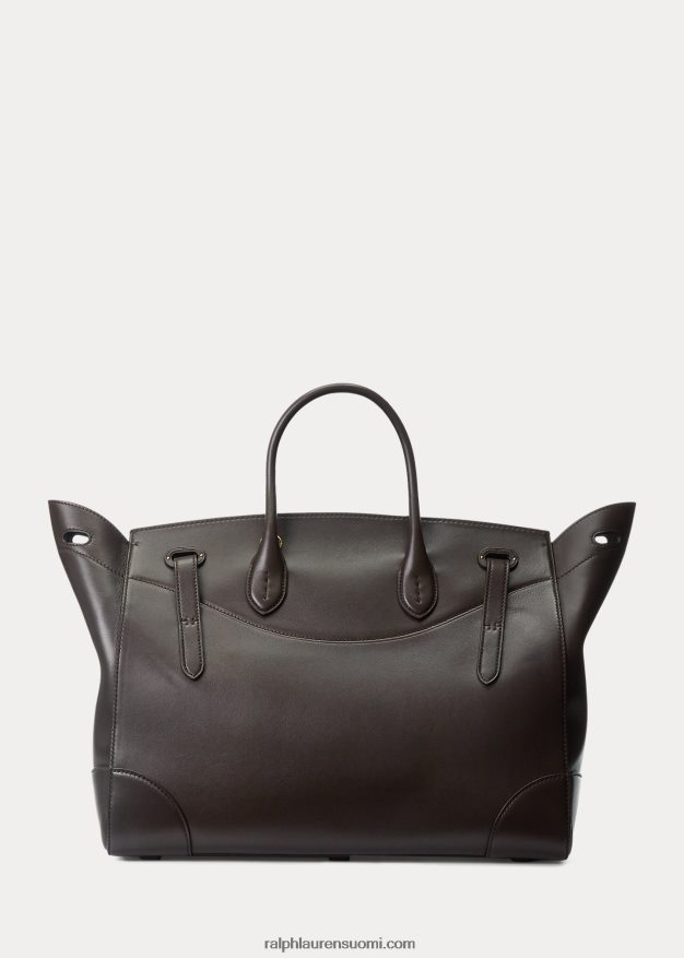 Ralph Lauren naiset vasikannahka pehmeä ricky 40 0Z24ZR5322 tumman ruskea