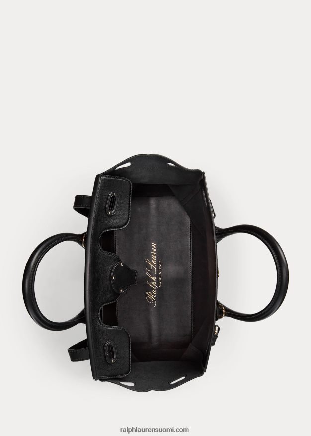 Ralph Lauren naiset vasikannahka vaalea ricky 33 0Z24ZR5318 musta