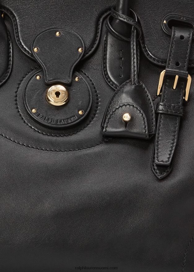 Ralph Lauren naiset vasikannahka vaalea ricky 33 0Z24ZR5318 musta