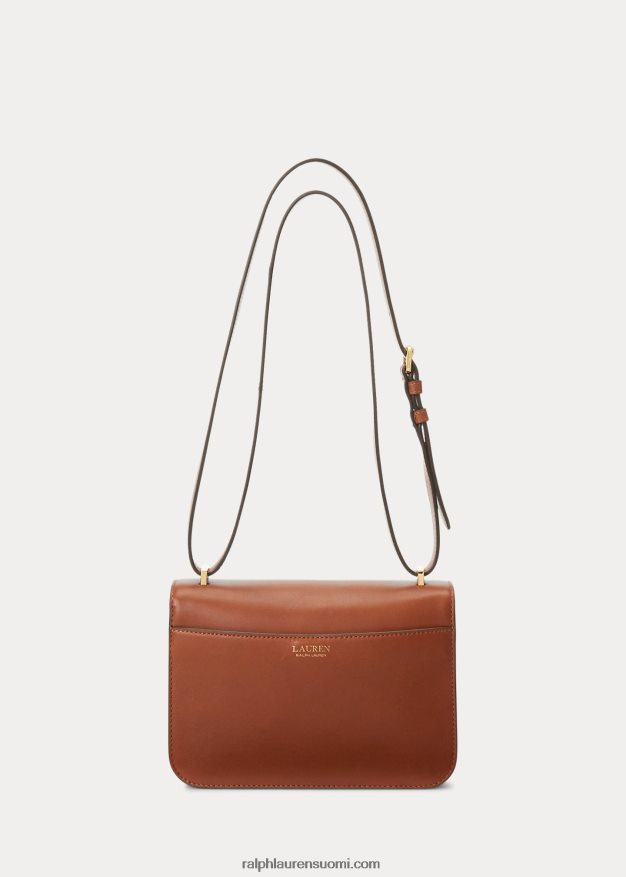 Ralph Lauren naiset nahkainen keskikokoinen sophee laukku 0Z24ZR5376 rusketus