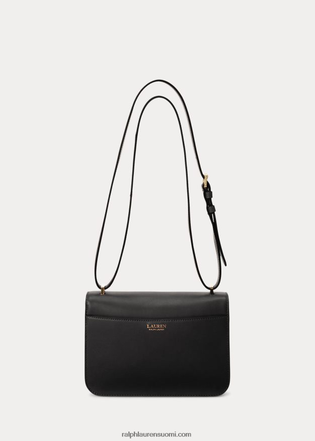 Ralph Lauren naiset nahkainen keskikokoinen sophee laukku 0Z24ZR5377 musta