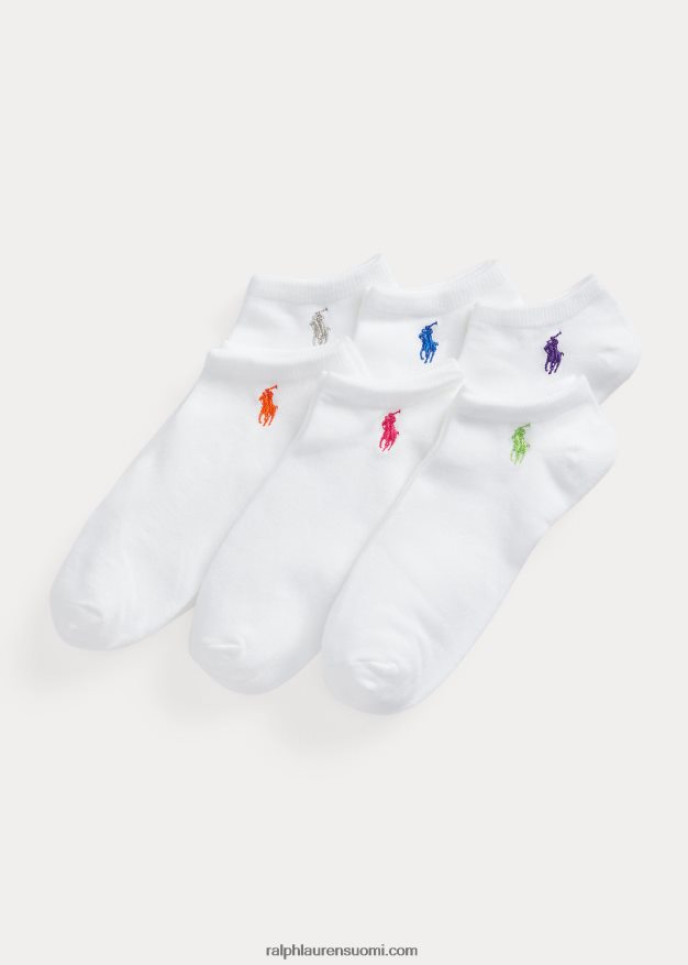 Ralph Lauren naiset Klassinen nilkkasukka 6 kpl 0Z24ZR5489 valkoinen