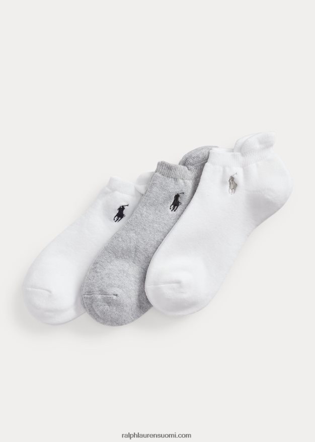 Ralph Lauren naiset pehmustettu nilkkasukka 3 kpl 0Z24ZR5496 puuhiili