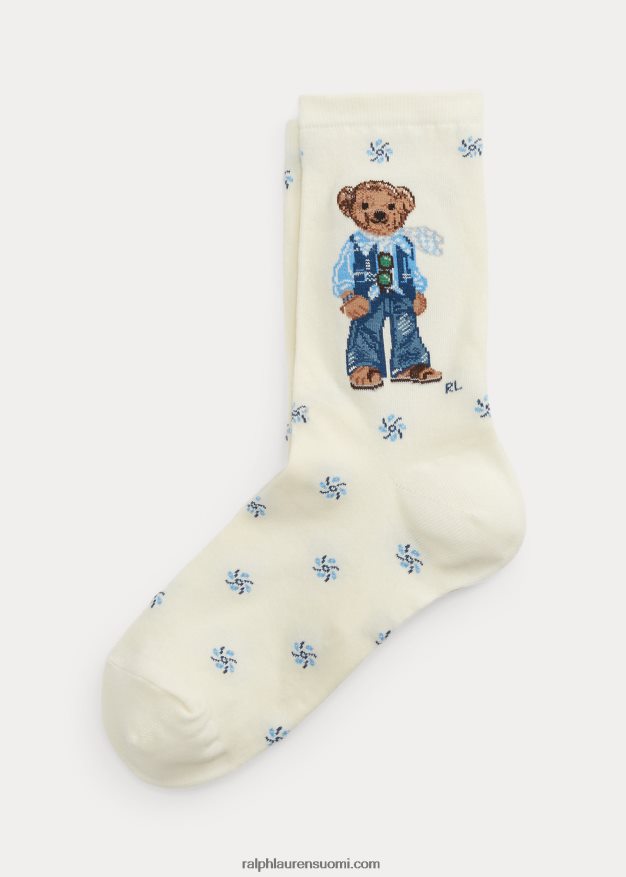 Ralph Lauren naiset polo bear crew -sukat 0Z24ZR5504 norsunluu