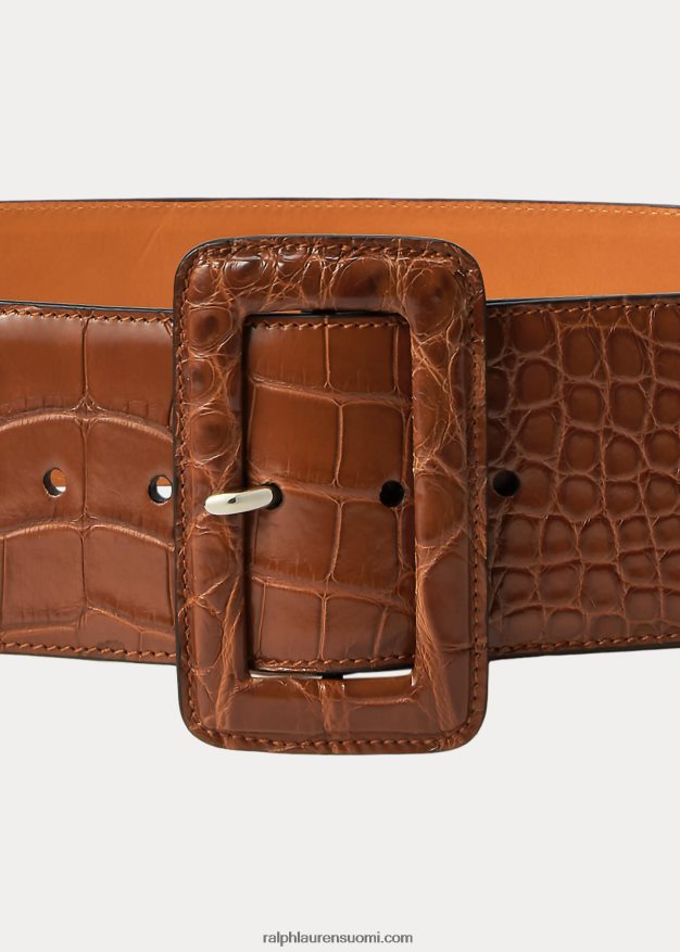 Ralph Lauren naiset trench-solki alligaattorivyö 0Z24ZR5478 hunaja