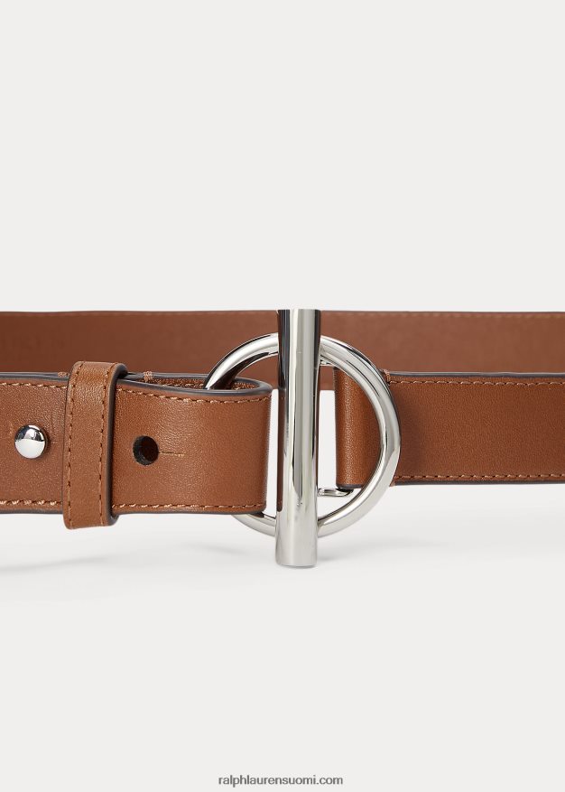 Ralph Lauren naiset vaihtorengas nahkavyö 0Z24ZR4915 rusketus