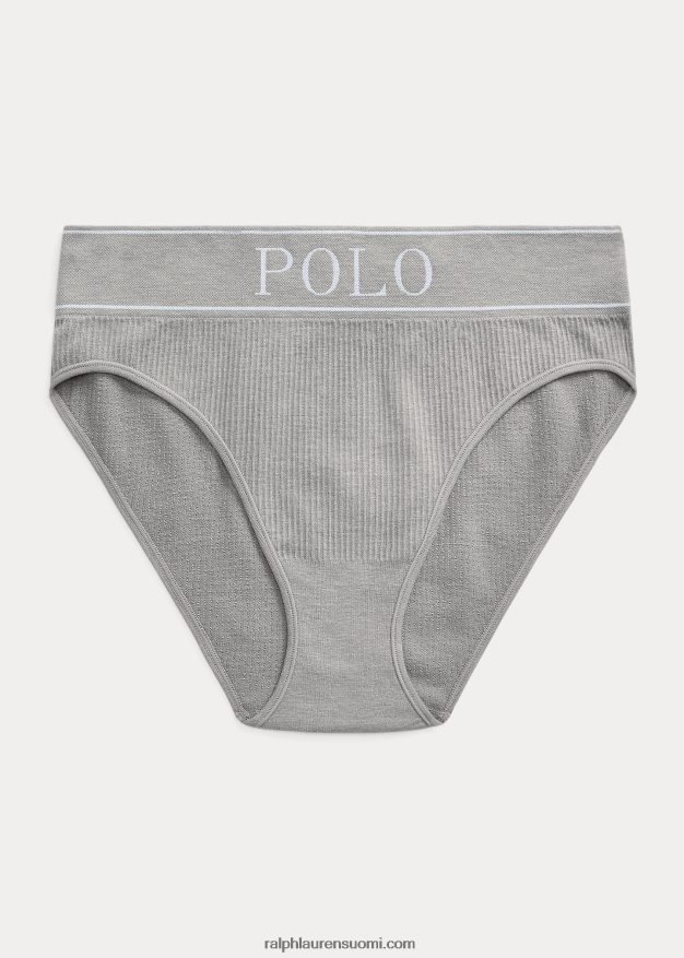 Ralph Lauren naiset logolla saumaton korkea kerroshousu 0Z24ZR3371 kanervanharmaa