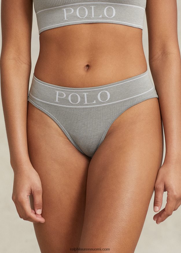Ralph Lauren naiset logossa saumaton moderni alushousu 0Z24ZR3370 kanervanharmaa