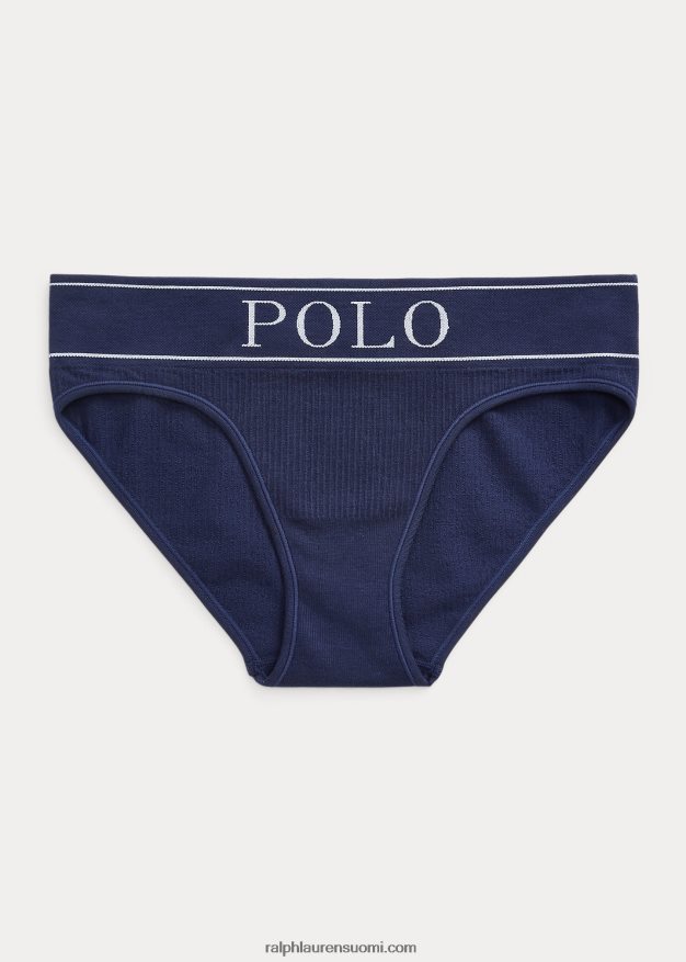 Ralph Lauren naiset logossa saumaton moderni alushousu 0Z24ZR3386 laivasto