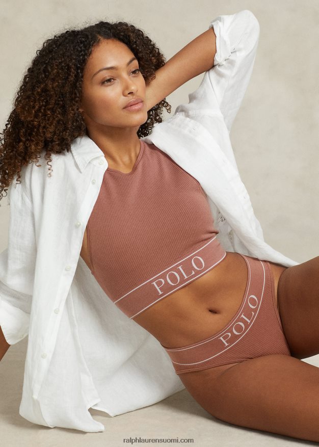 Ralph Lauren naiset logossa saumaton moderni alushousu 0Z24ZR3387