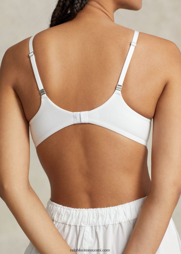 Ralph Lauren naiset stretch-puuvillasekoite t-paitarintaliivit 0Z24ZR3379 valkoinen pilvi