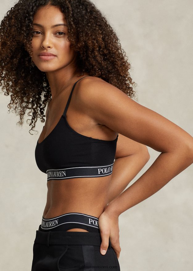 Ralph Lauren naiset toistologoinen bikinishortsi 0Z24ZR3377 onyx