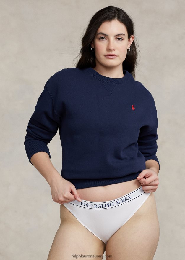 Ralph Lauren naiset toistologoinen bikinishortsi 0Z24ZR3378 valkoinen pilvi